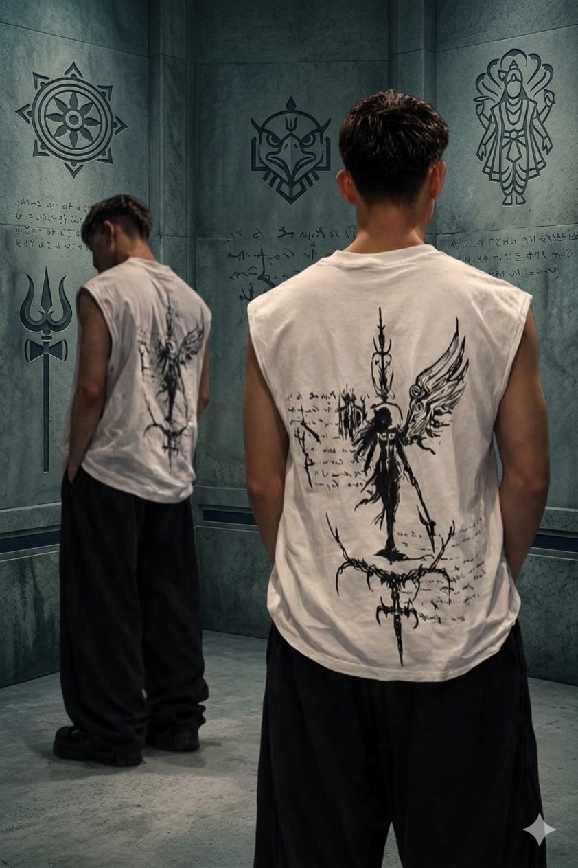 Fallen Angel Graphic Sleeveless Tee